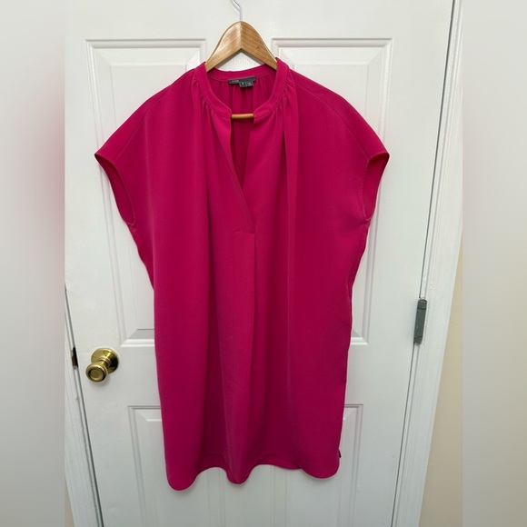Vince Dresses & Skirts - Women’s Vince Pink Sleeveless Tunic Dress Size Small Colorful Office boxy short